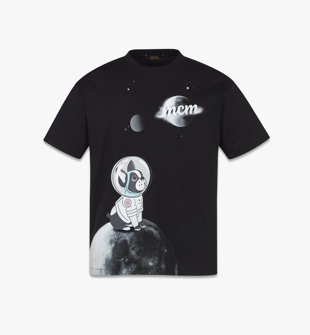 M Pup Astronaut Print T-Shirt in Organic Cotton 1